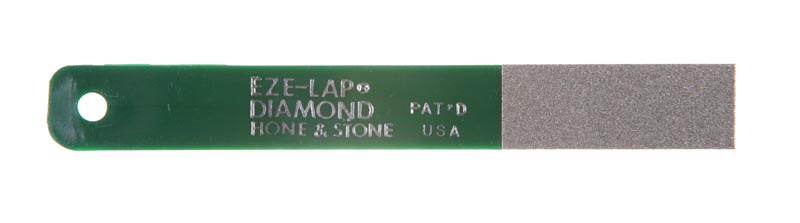 EZE-LAP Medium Stone with Groove in Pouch - 1 x 4 Diamond Stone -  KnifeCenter - 36M